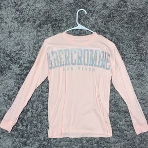 Abercrombie Kids || pink long-sleeve shirt